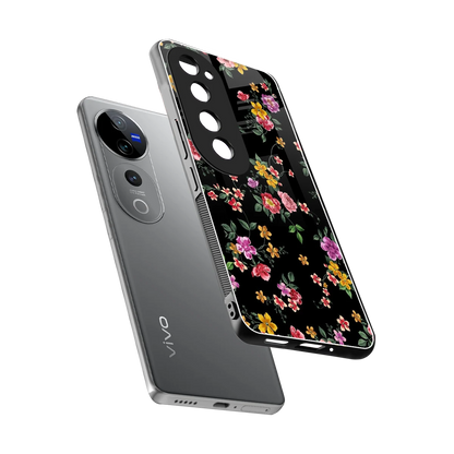 Petal Parade sleek vivo v40 pro cover with tempered glass back and TPU edges