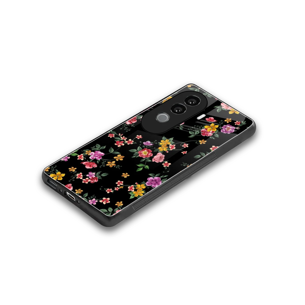 Petal Parade stylish phone case for vivo v40e | glossy glass and slim fit