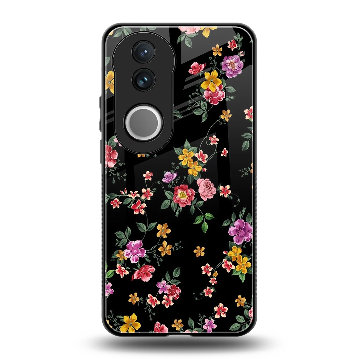 Petal Parade back phone cover | glass case for vivo v50