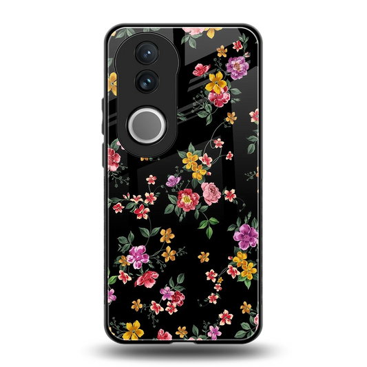 Petal Parade back phone cover | glass case for vivo v50