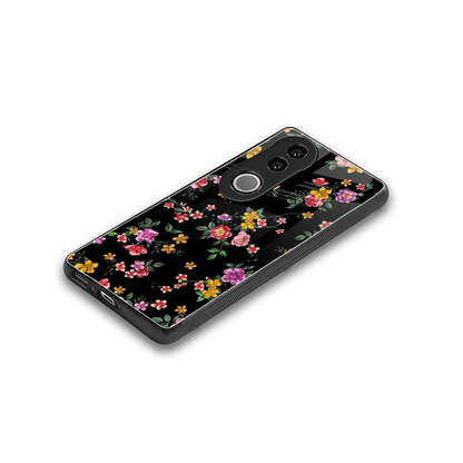 Petal Parade stylish phone case for vivo v50 | glossy glass and slim fit