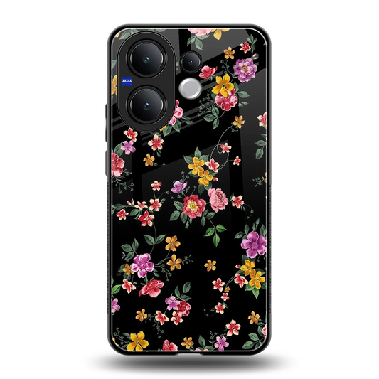 Petal Parade back phone cover | glass case for vivo v60