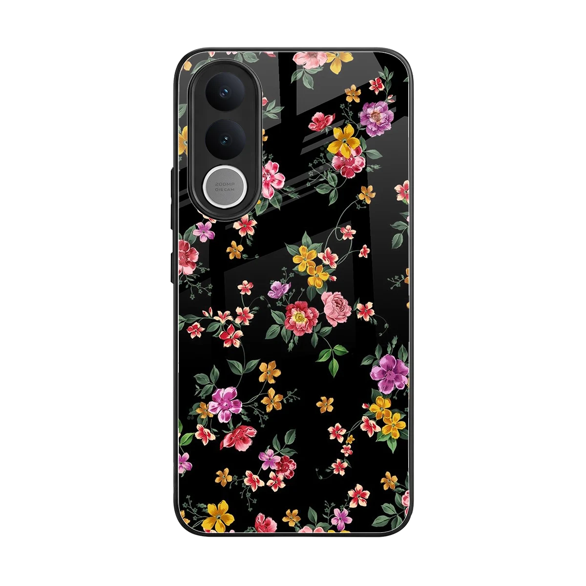 Petal Parade back phone cover | glass case for vivo v70 fe