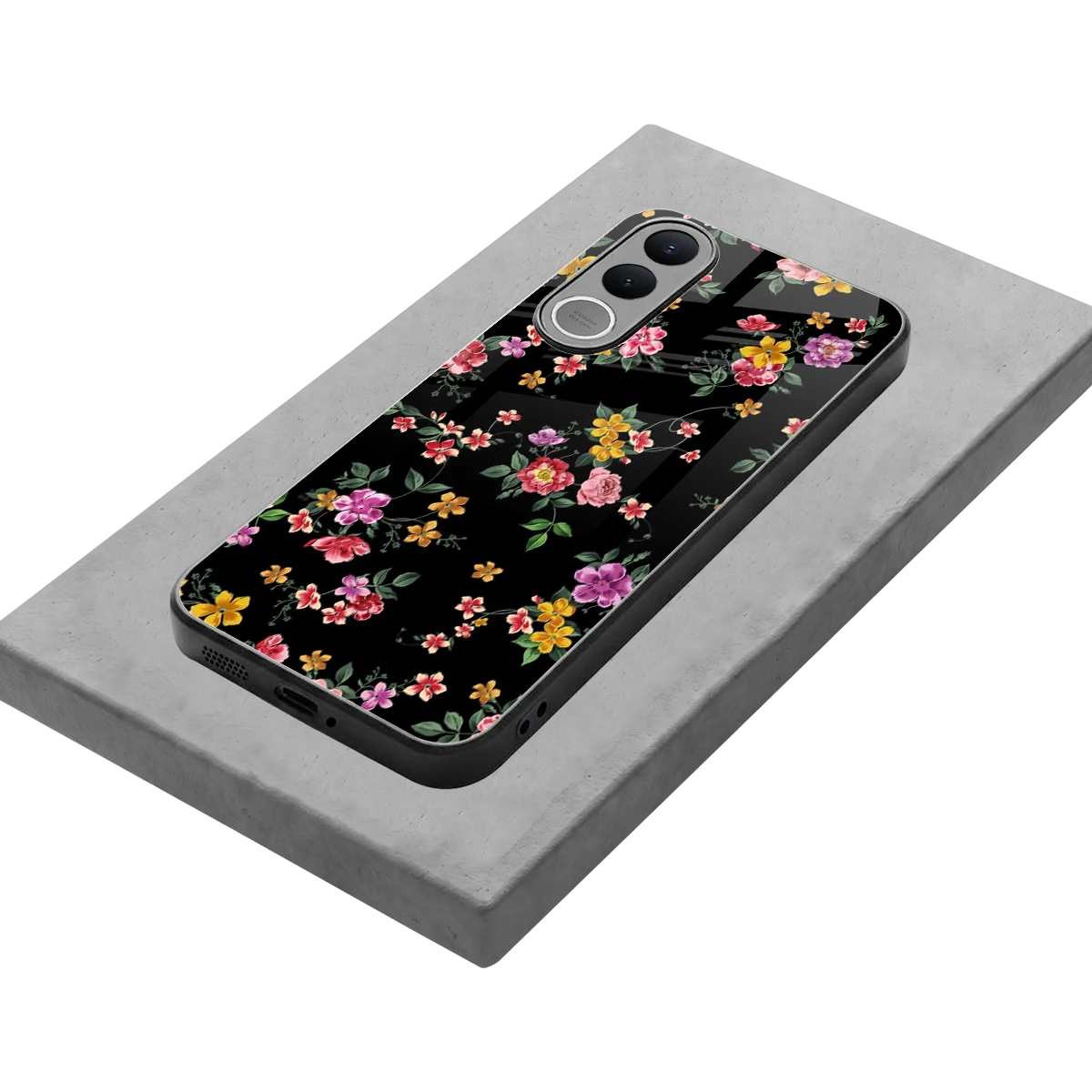 Petal Parade stylish phone case for vivo v70 fe | glossy glass and slim fit