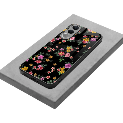 Petal Parade stylish phone case for vivo v70 fe | glossy glass and slim fit