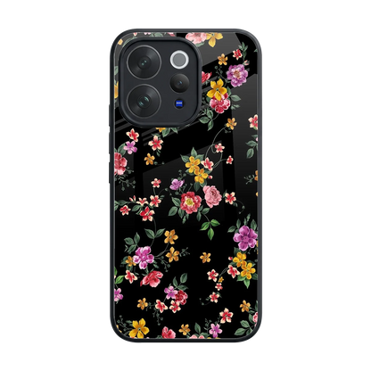 Petal Parade back phone cover | glass case for vivo v70 elite