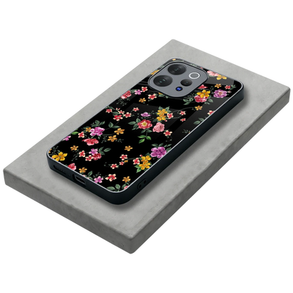Petal Parade stylish phone case for vivo v70 | glossy glass and slim fit