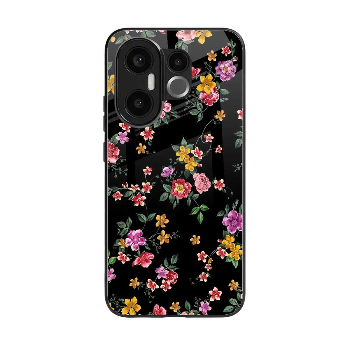 Petal Parade back phone cover | glass case for vivo x200 fe