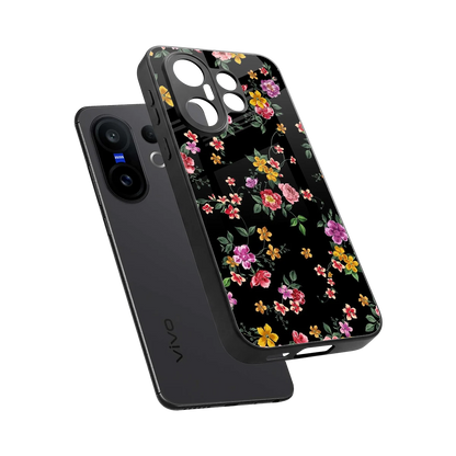 Petal Parade sleek vivo x200 fe cover with tempered glass back and TPU edges