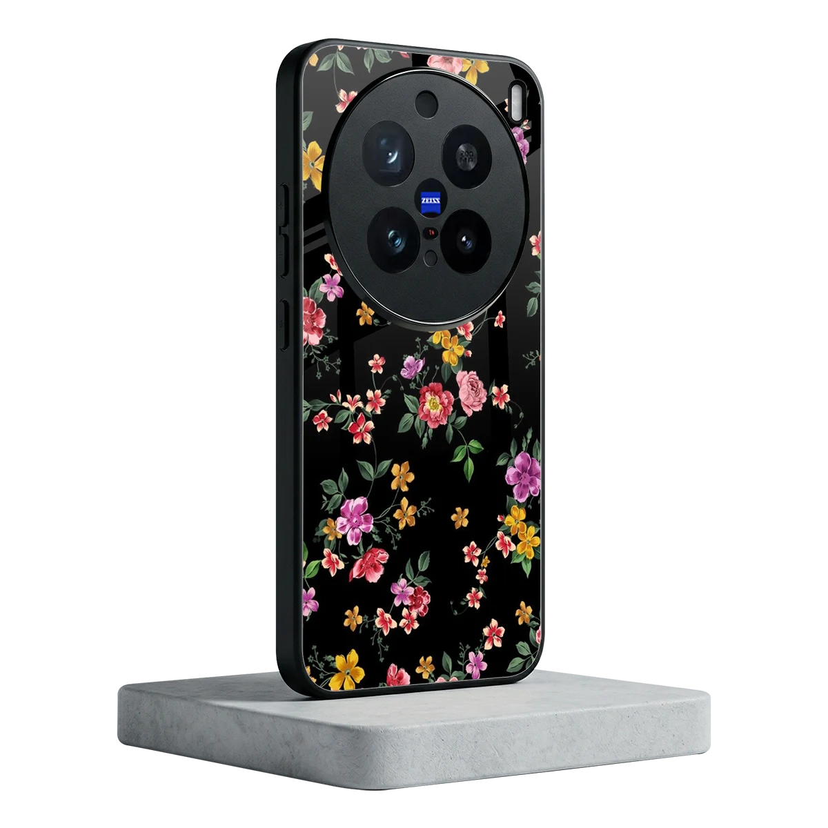 Petal Parade vivo x200 pro mobile cover | shockproof glass phone case