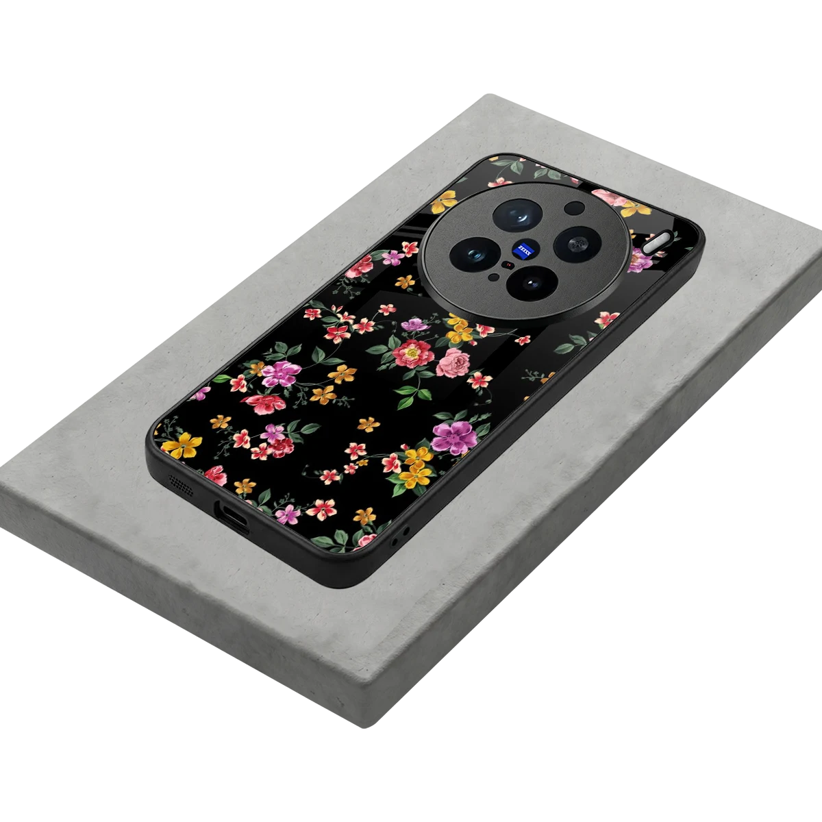 Petal Parade stylish phone case for vivo x200 pro | glossy glass and slim fit
