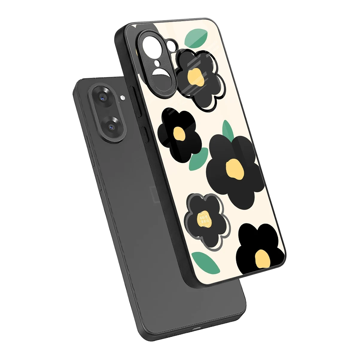 Petal Prism sleek oneplus nord ce5 5g cover with tempered glass back and TPU edges