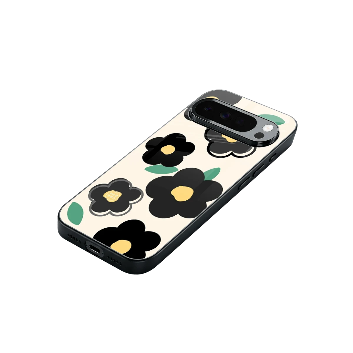 Petal Prism stylish phone case for google pixel 10 pro xl | glossy glass and slim fit