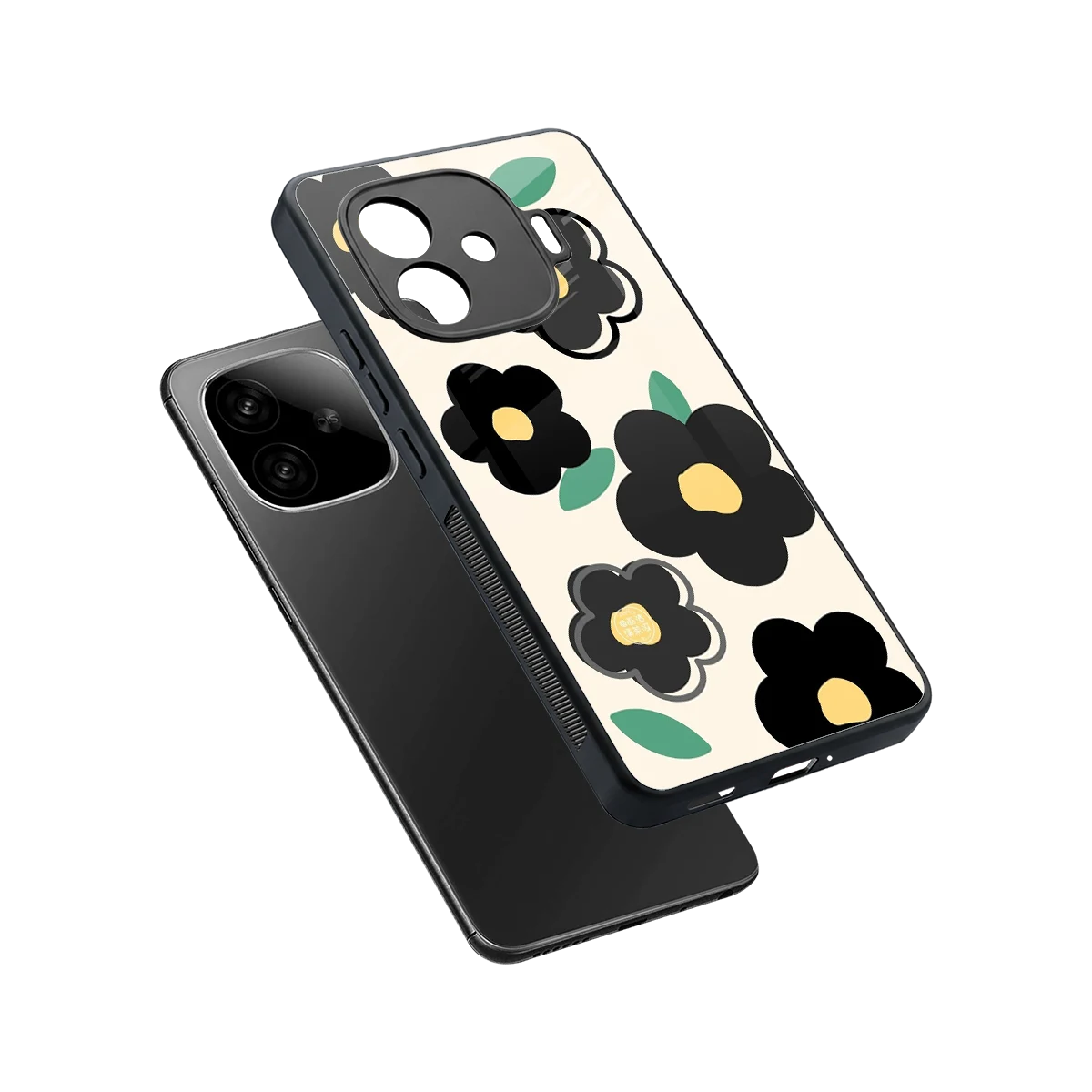 Petal Prism sleek iqoo neo 10r 5g cover with tempered glass back and TPU edges