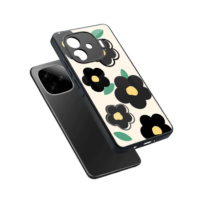 Petal Prism sleek iqoo neo 10r 5g cover with tempered glass back and TPU edges