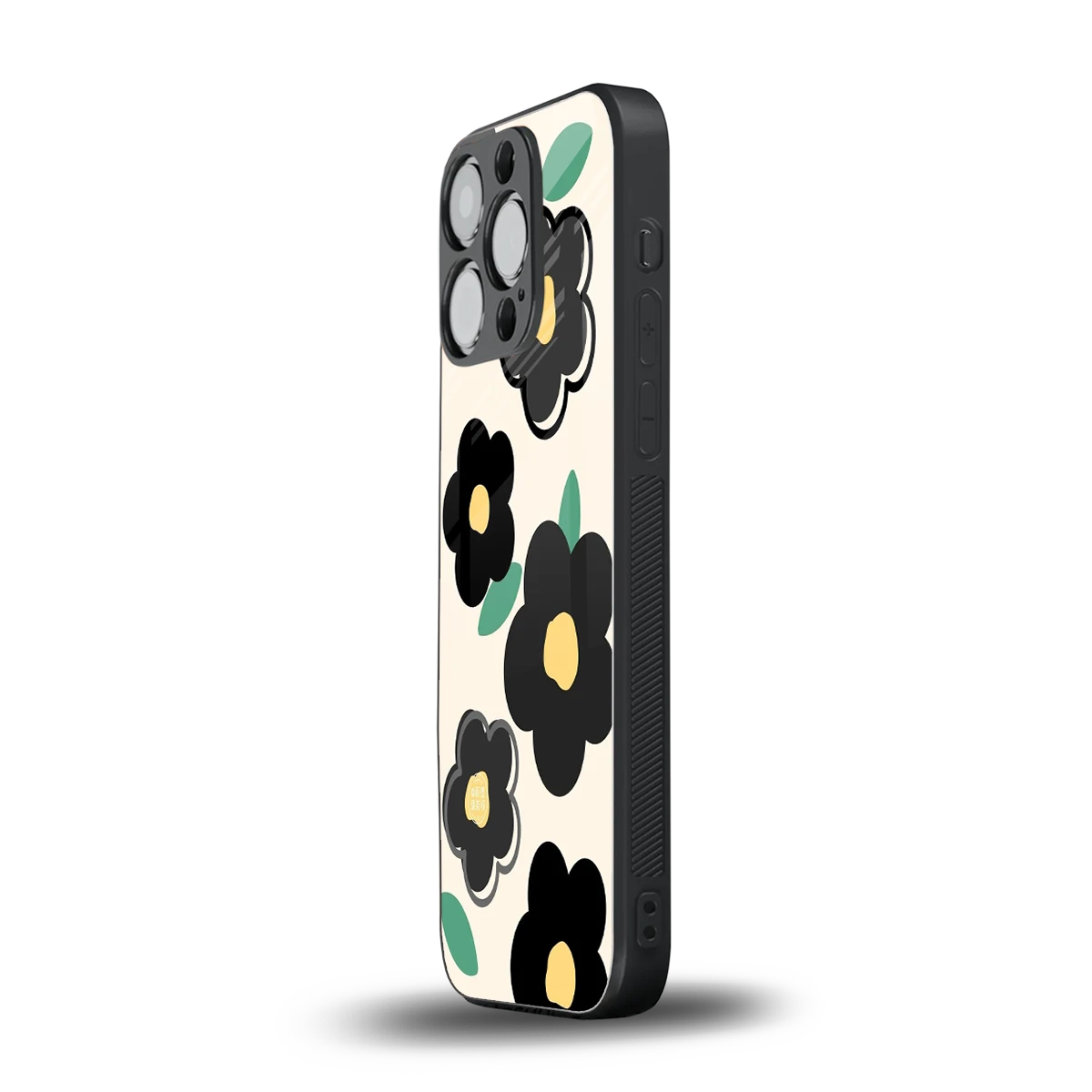 Petal Prism iphone 16 pro mobile cover | shockproof glass phone case