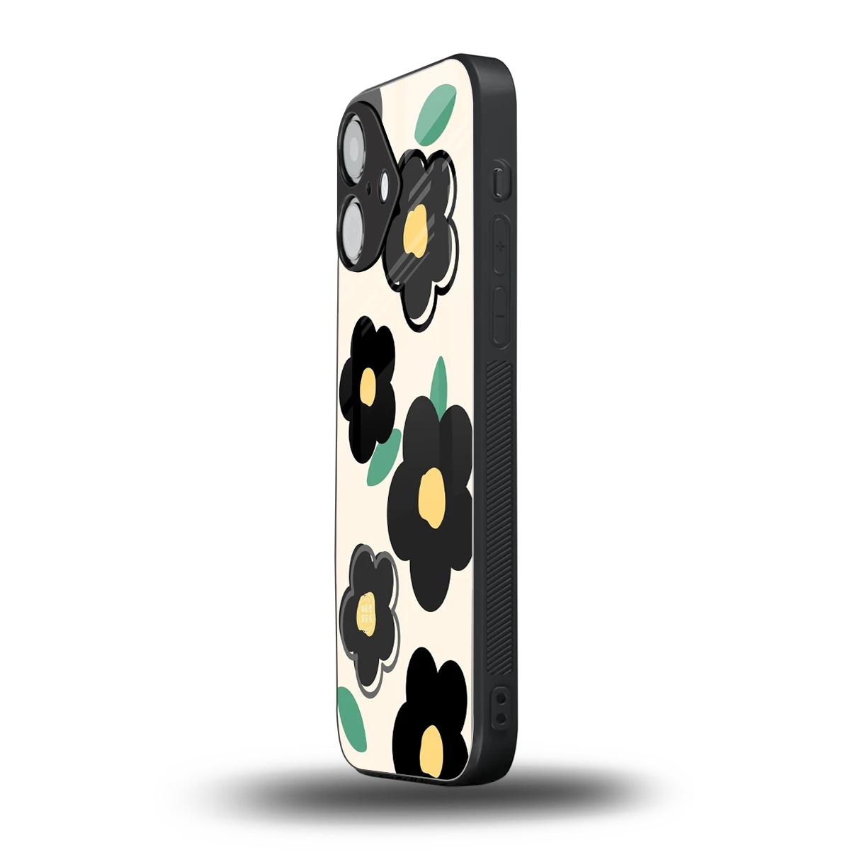 Petal Prism iPhone 16 mobile cover | shockproof glass phone case
