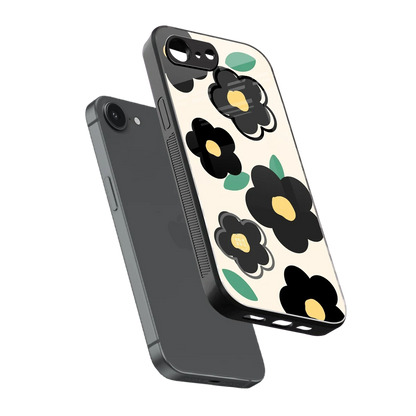 Petal Prism sleek iphone 16e cover with tempered glass back and TPU edges