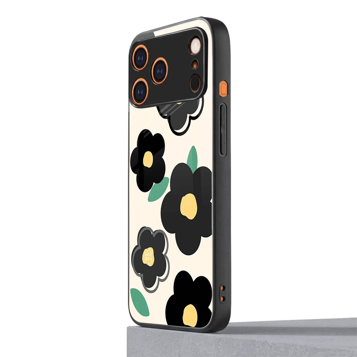 Petal Prism iphone 17 pro mobile cover | shockproof glass phone case