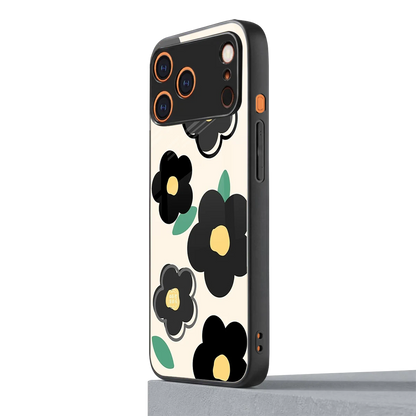 Petal Prism iphone 17 pro mobile cover | shockproof glass phone case