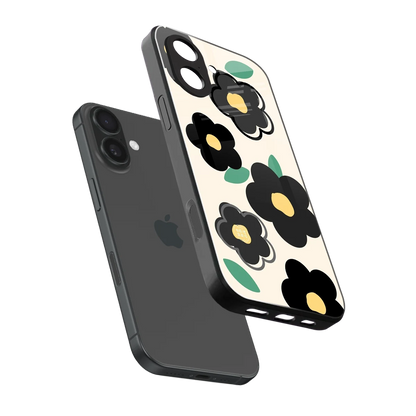 Petal Prism sleek iphone 17 cover with tempered glass back and TPU edges