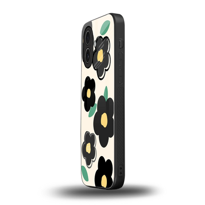 Petal Prism iphone 17 mobile cover | shockproof glass phone case