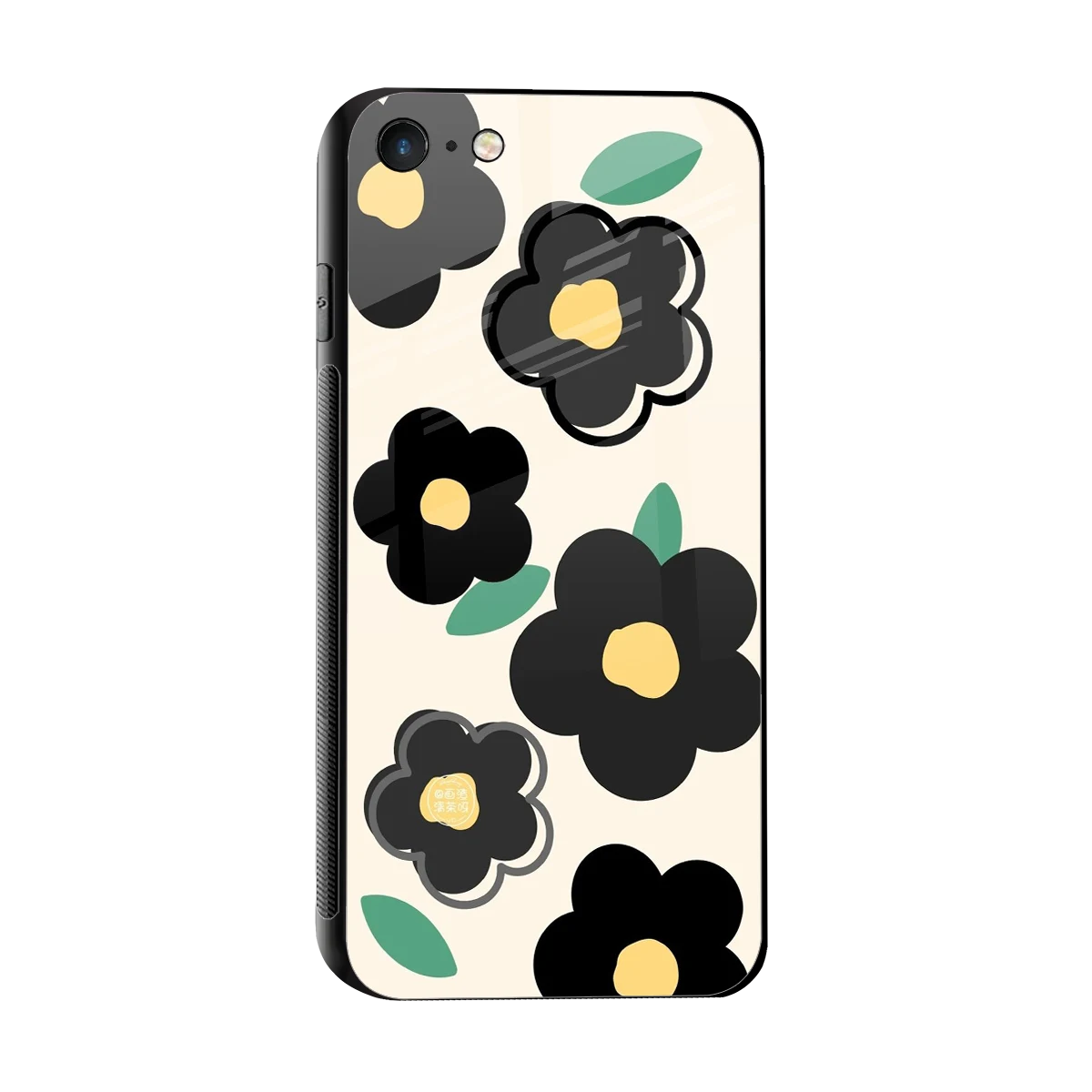 Petal Prism sleek iphone 7 cover with tempered glass back and TPU edges