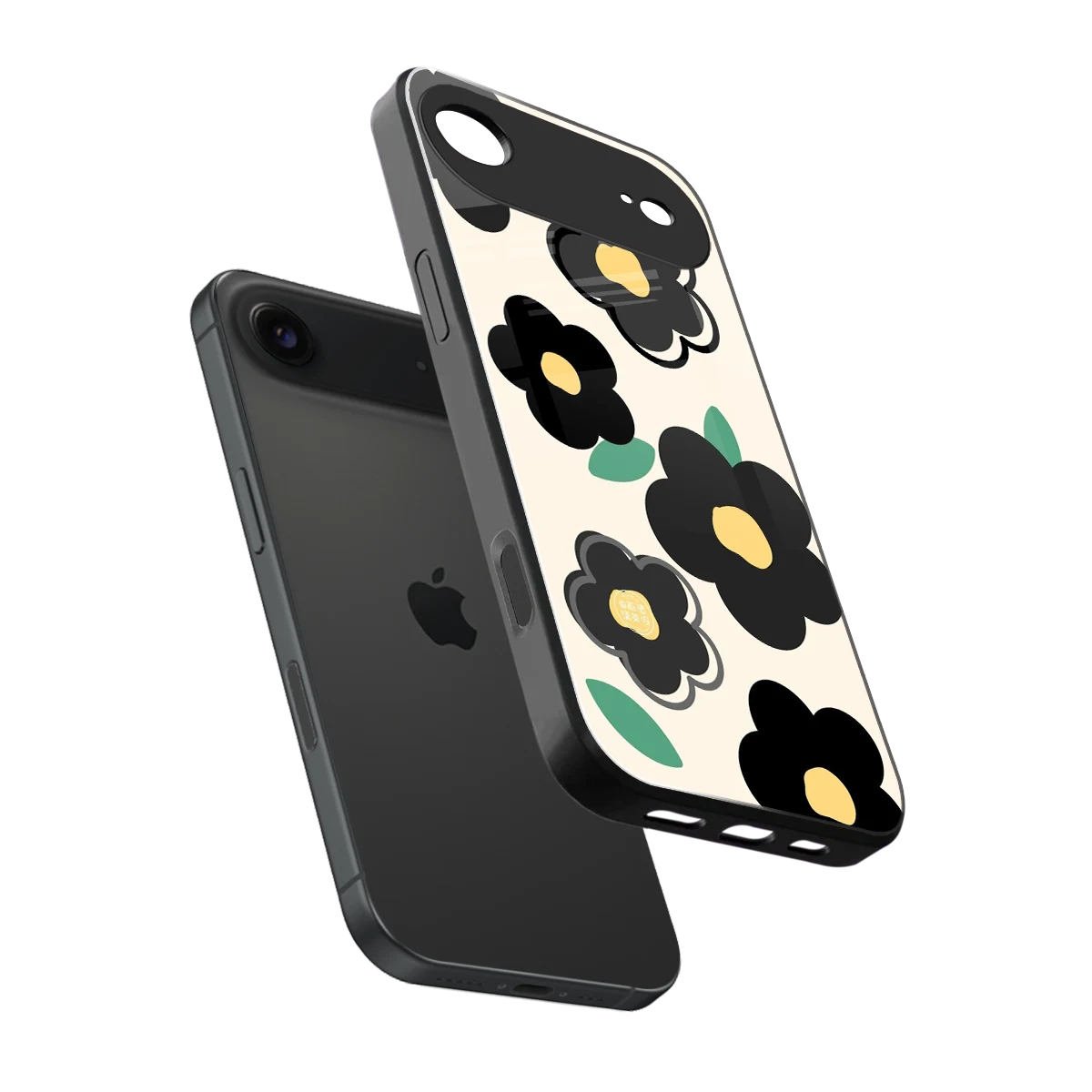 Petal Prism sleek iphone air cover with tempered glass back and TPU edges