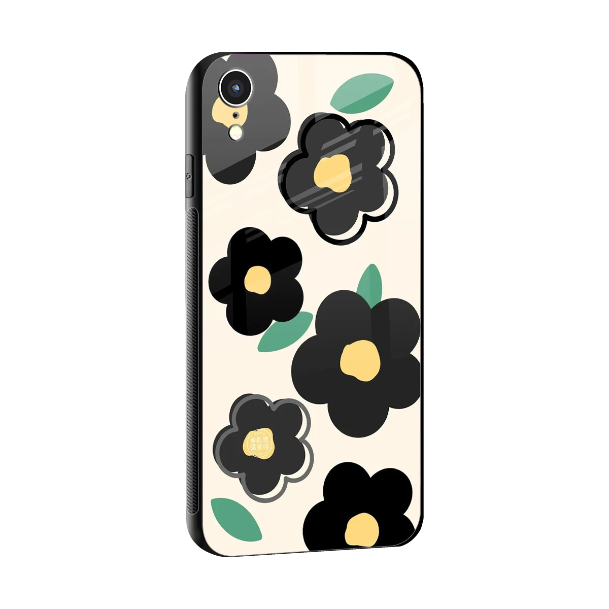 Petal Prism sleek iphone xr cover with tempered glass back and TPU edges