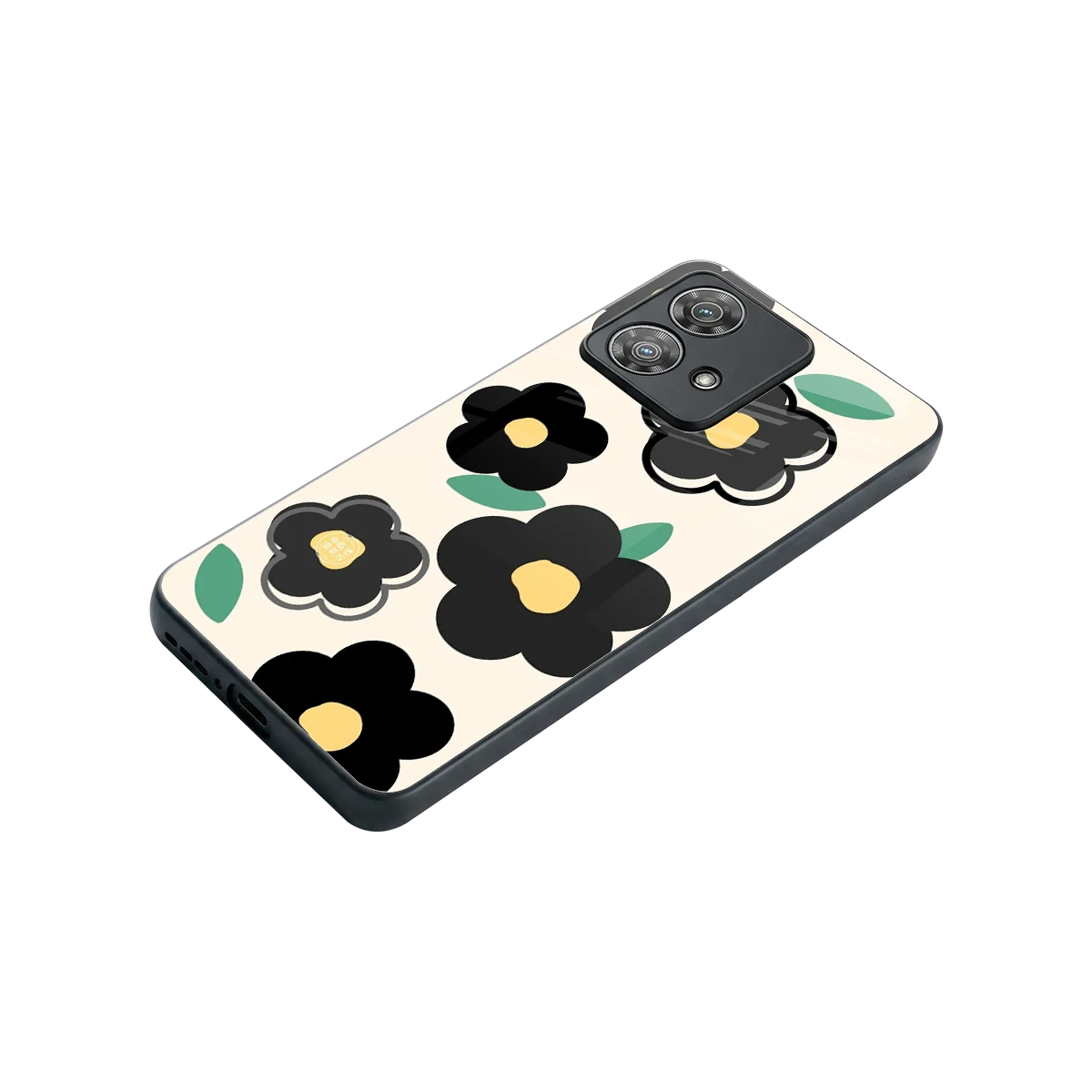 Petal Prism stylish phone case for motorola edge 40 neo 5g | glossy glass and slim fit