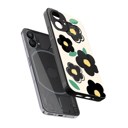 Petal Prism sleek nothing phone 1 cover with tempered glass back and TPU edges