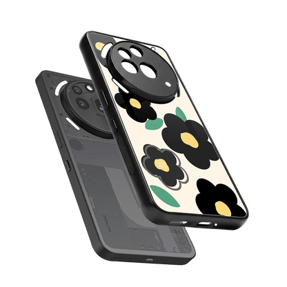 Petal Prism sleek nothing phone 3a pro cover with tempered glass back and TPU edges