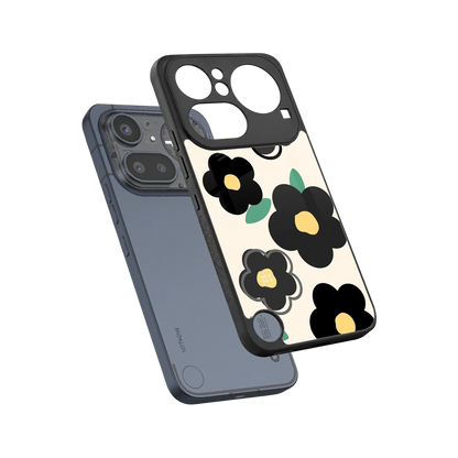 Petal Prism sleek nothing phone 4a pro cover with tempered glass back and TPU edges