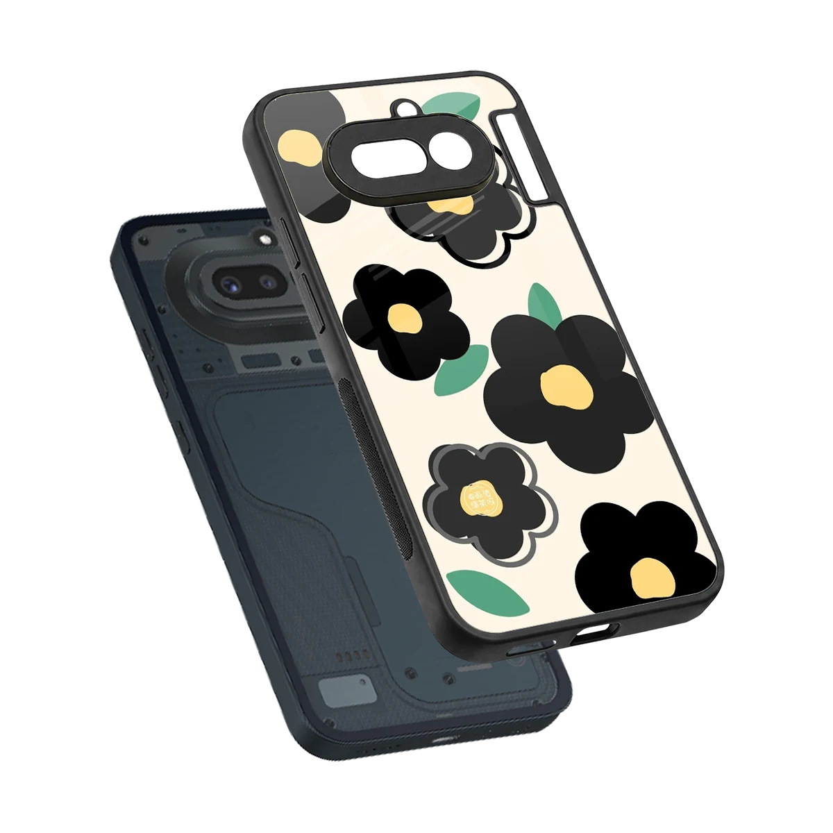 Petal Prism sleek nothing phone 4a cover with tempered glass back and TPU edges