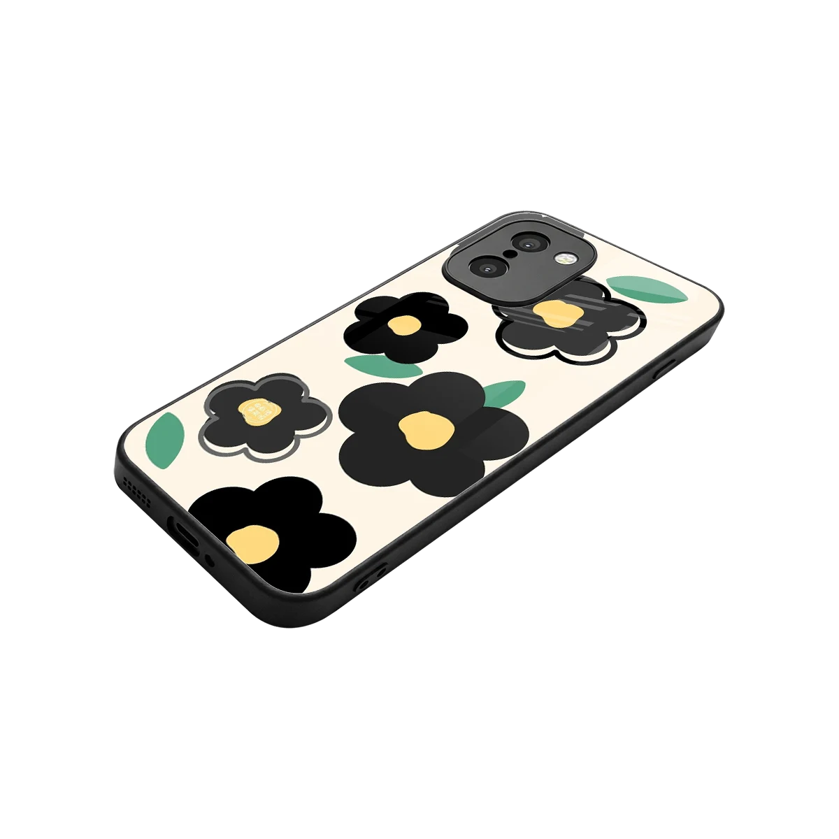 Petal Prism stylish phone case for oneplus 15r | glossy glass and slim fit
