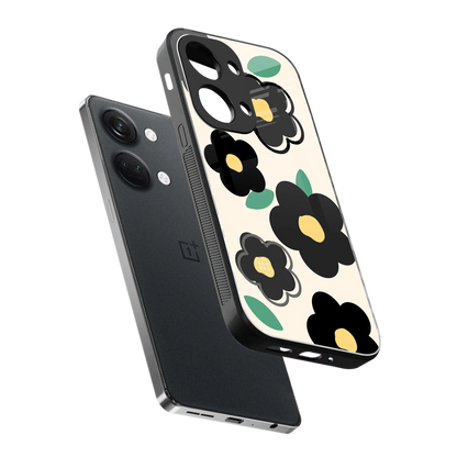 Petal Prism sleek oneplus nord 3 cover with tempered glass back and TPU edges