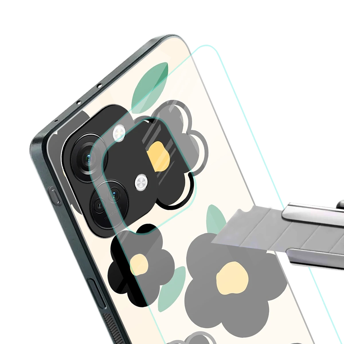 Petal Prism stylish phone case for oneplus nord 3 | glossy glass and slim fit