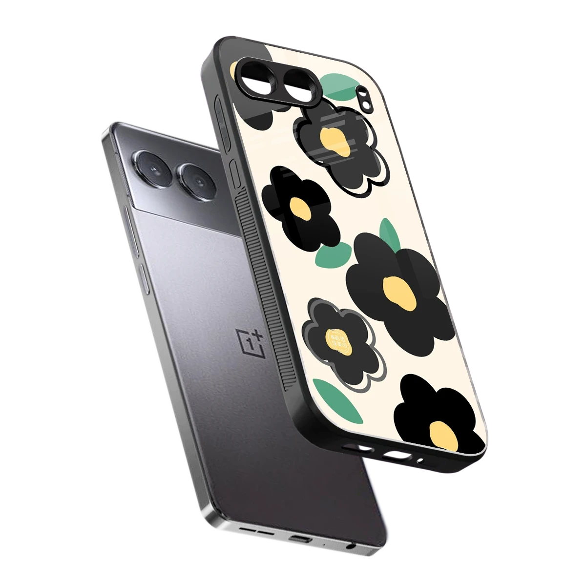 Petal Prism sleek oneplus nord 4 cover with tempered glass back and TPU edges