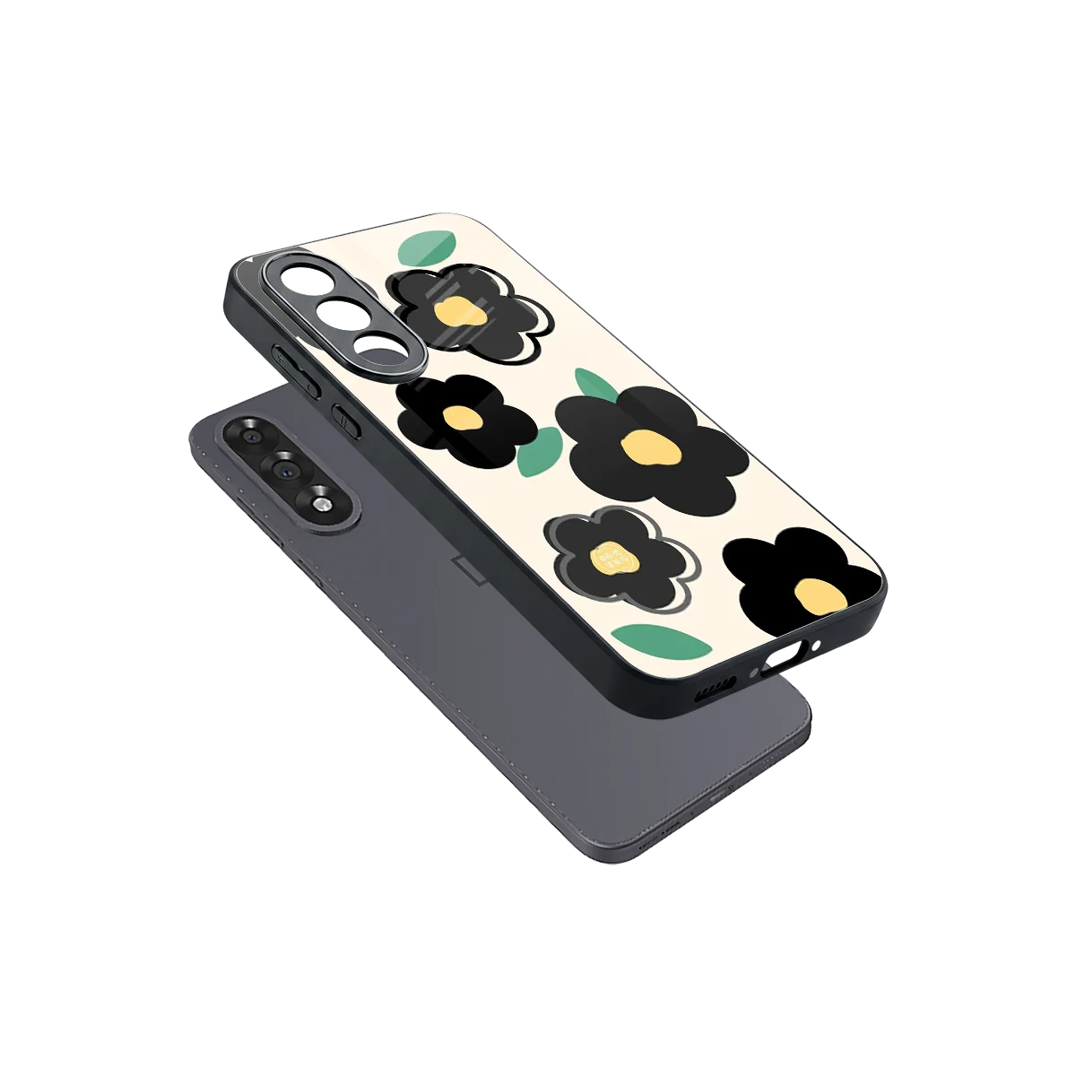 Petal Prism sleek oneplus nord 5 cover with tempered glass back and TPU edges
