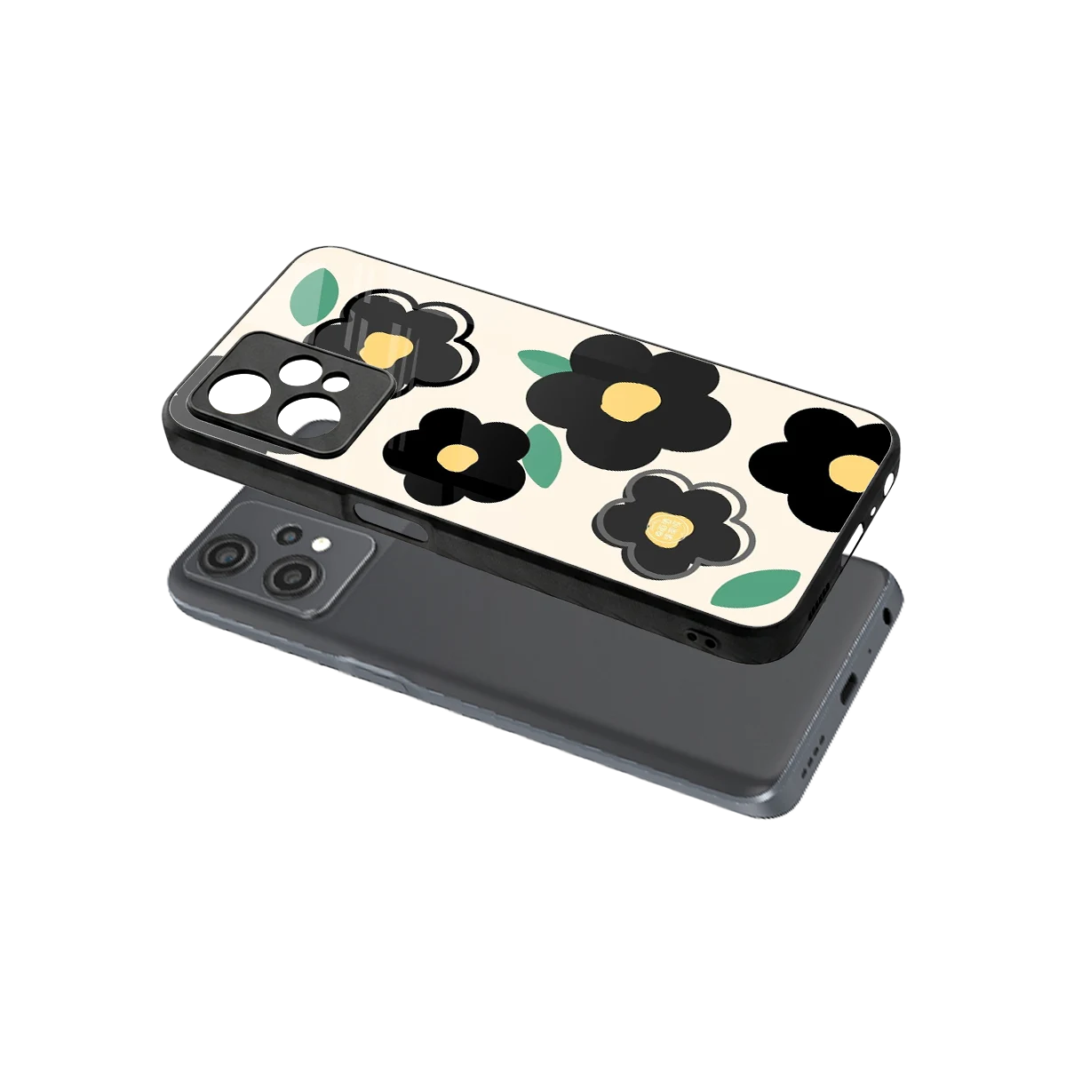 Petal Prism sleek oneplus nord ce 2 lite cover with tempered glass back and TPU edges