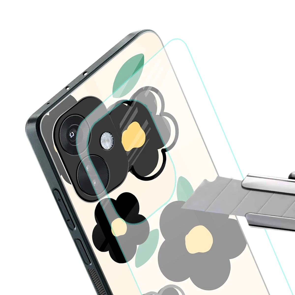 Petal Prism stylish phone case for oneplus nord ce 3 | glossy glass and slim fit