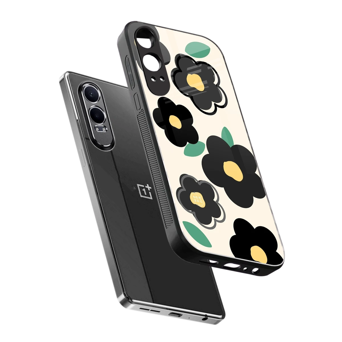 Petal Prism sleek oneplus nord ce 4 lite cover with tempered glass back and TPU edges