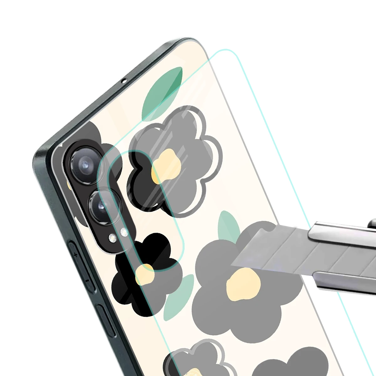 Petal Prism stylish phone case for oneplus nord ce 4 lite | glossy glass and slim fit