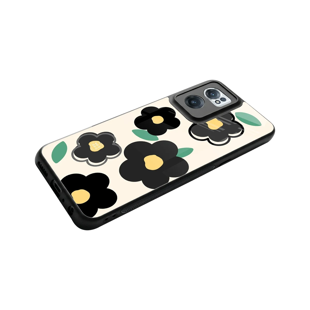 Petal Prism stylish phone case for oneplus nord ce 2 | glossy glass and slim fit