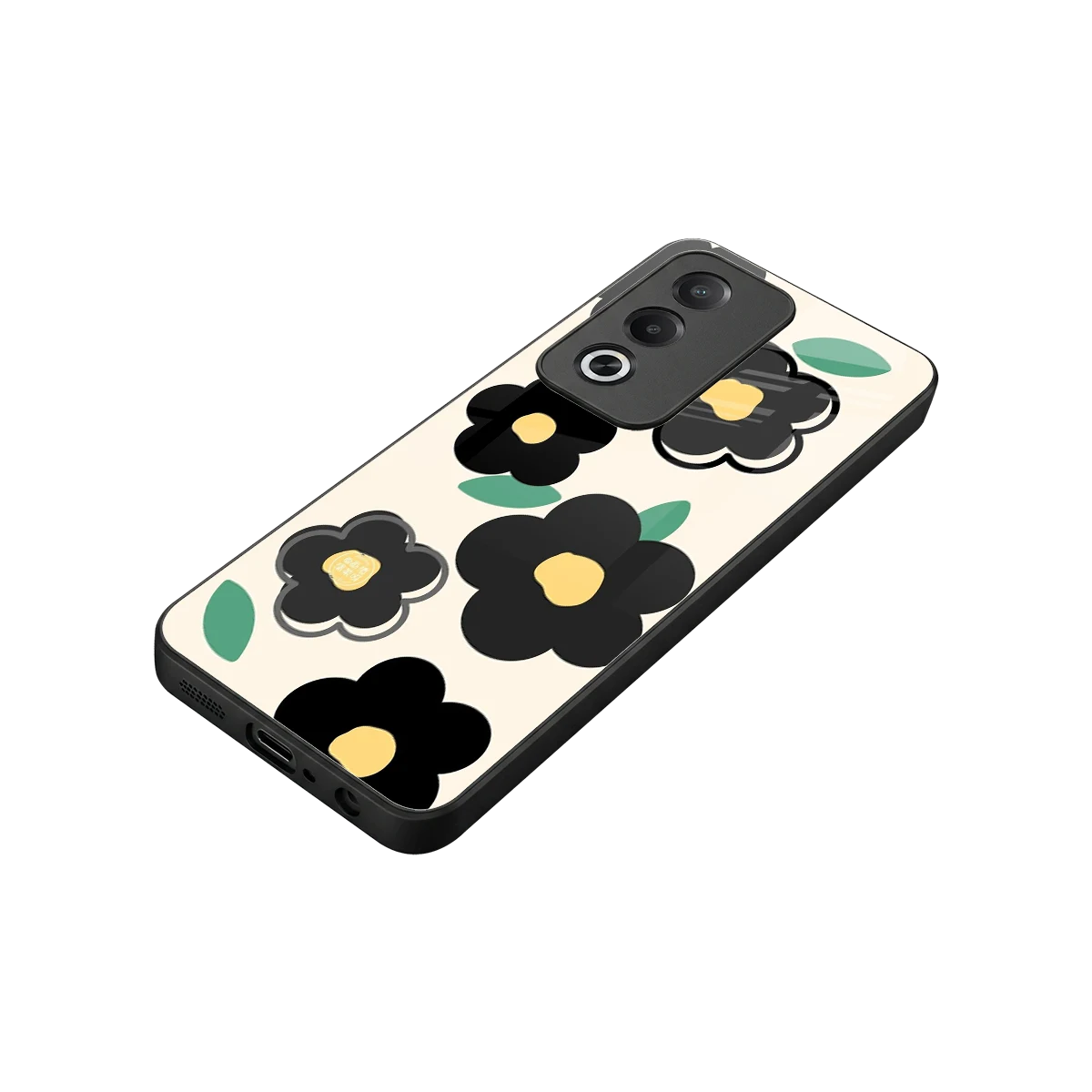 Petal Prism stylish phone case for oppo a3 pro | glossy glass and slim fit