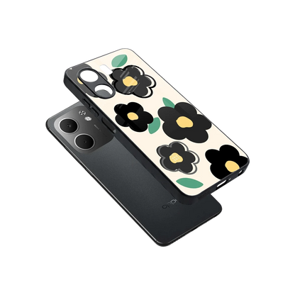 Petal Prism sleek oppo a5x 5g cover with tempered glass back and TPU edges