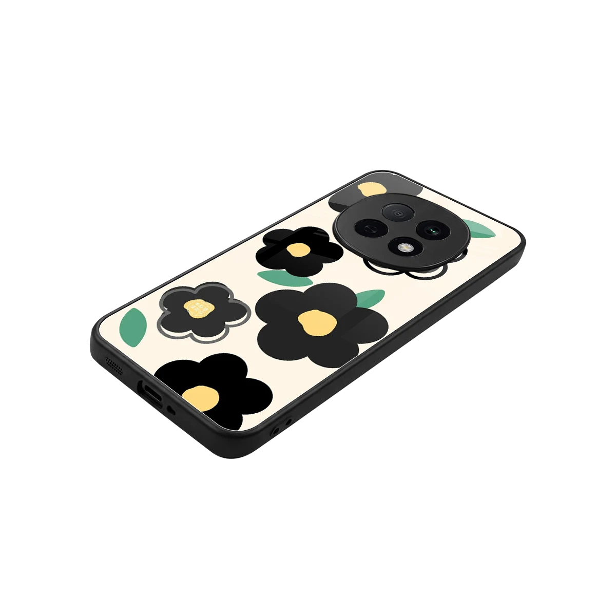 Petal Prism stylish phone case for oppo f29 pro 5g | glossy glass and slim fit
