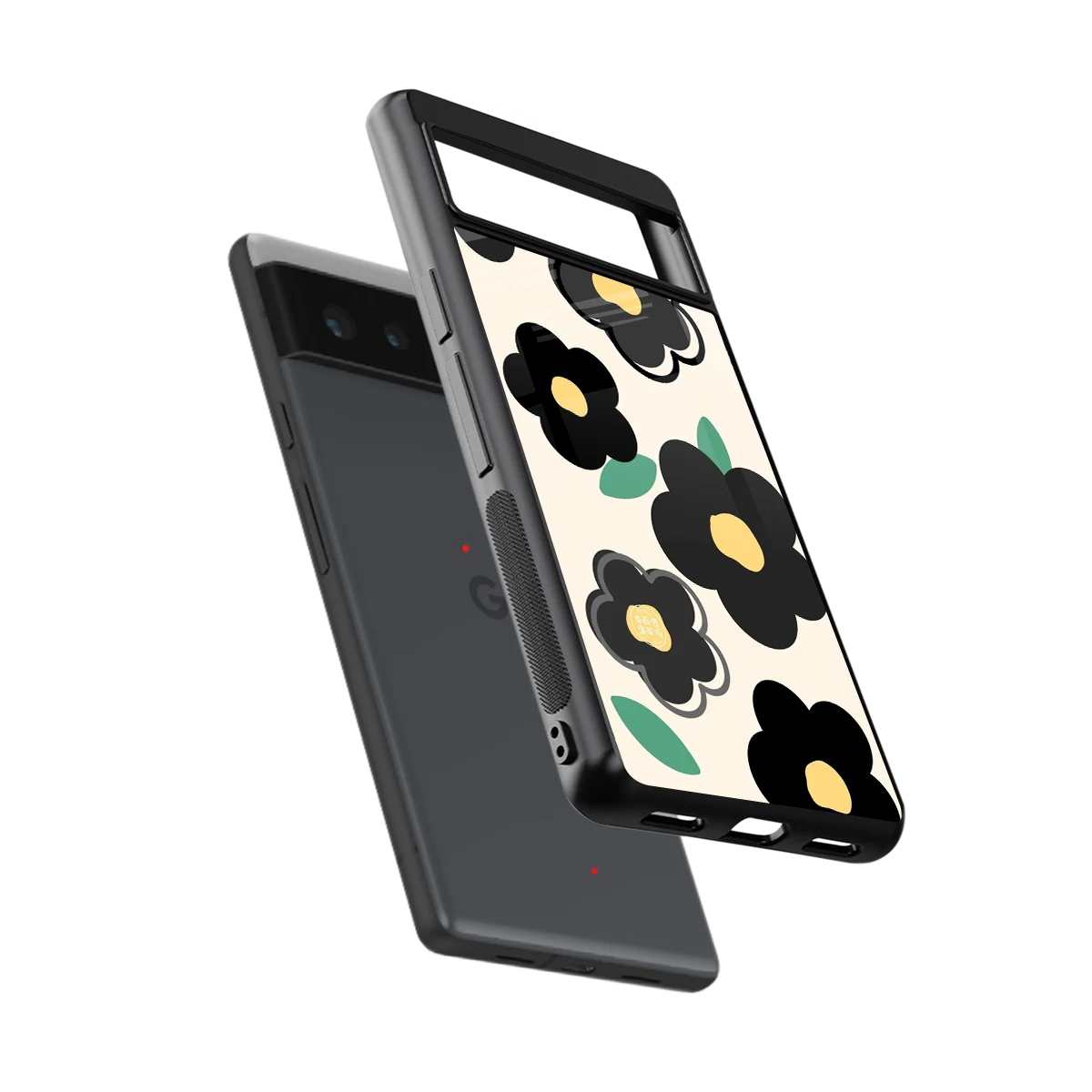 Petal Prism sleek google pixel 6a cover with tempered glass back and TPU edges