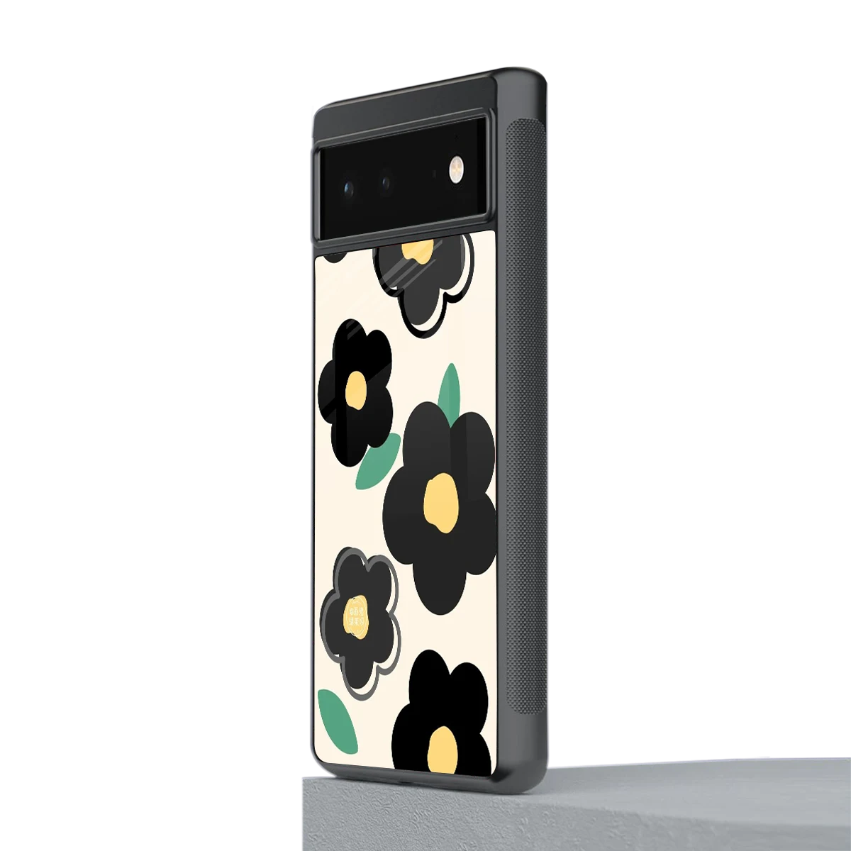 Petal Prism stylish phone case for google pixel 6a | glossy glass and slim fit