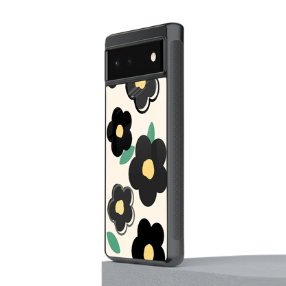 Petal Prism stylish phone case for google pixel 6a | glossy glass and slim fit